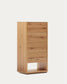 Cassettiera Alguema 4 cassetti impiallacciato rovere finitura naturale 60 x 120 cm