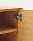 Credenza Vedrana 2 ante impiallacciate rovere e gambe in acciaio nero 97,5 x 80 cm