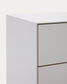 Cassettiera Vedrana 5 cassetti DM laccata bianca 60 x 114 cm