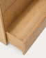 Comò Helvine 3 cassetti di impiallacciatura in rovere 90 x 78 cm
