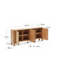 Credenza Salaya in compensato di frassino 200 x 79 cm