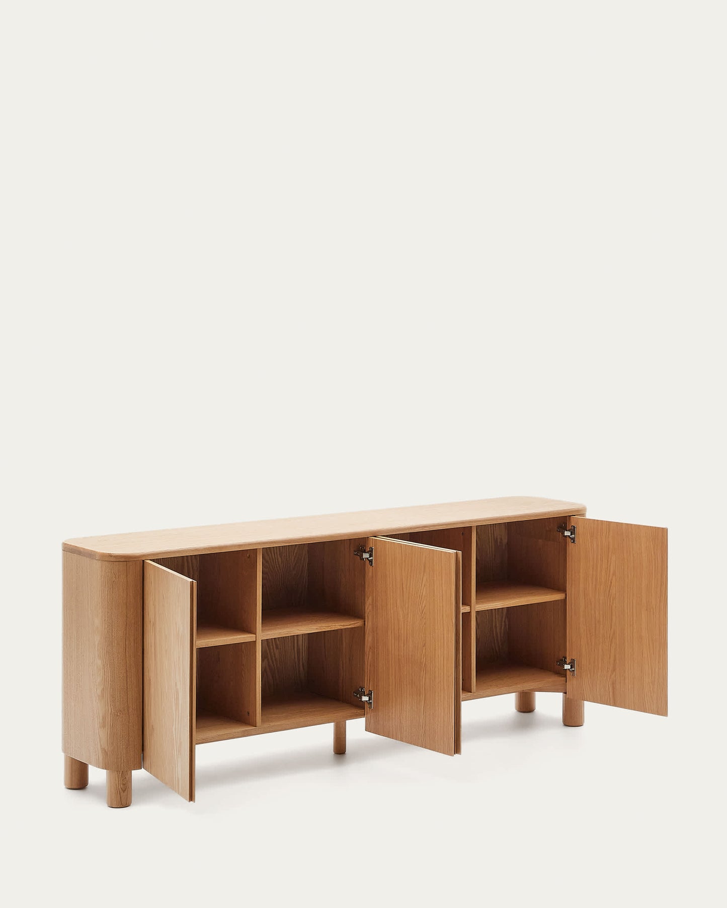 Credenza Salaya in compensato di frassino 200 x 79 cm