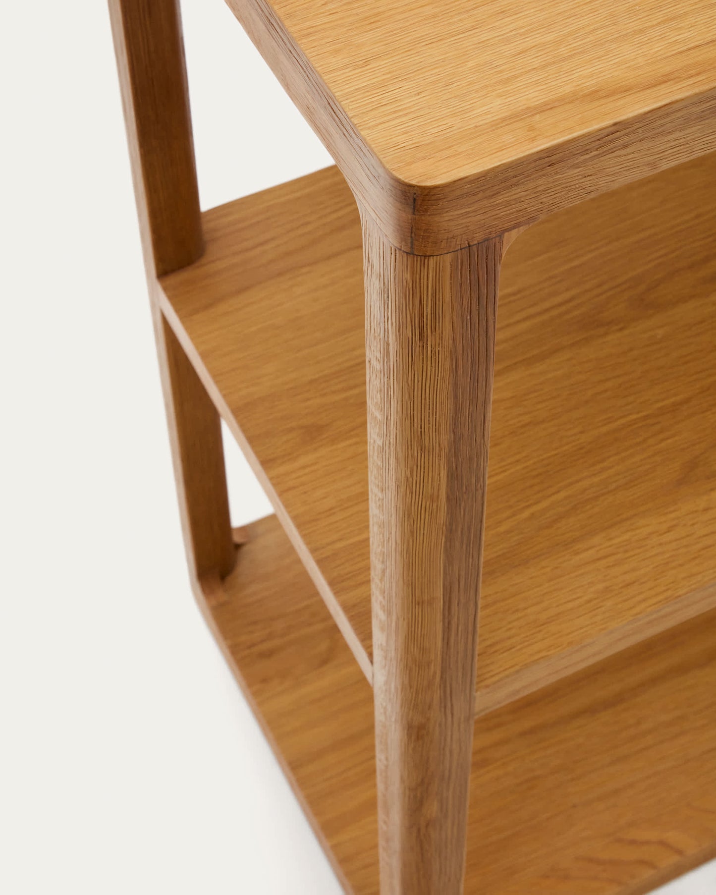 Libreria Maymai con struttura in legno massiccio di rovere 180 x 81 cm
