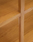 Libreria Maymai con struttura in legno massiccio di rovere 180 x 81 cm
