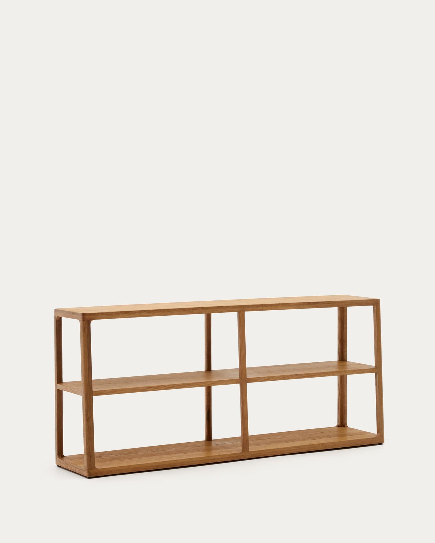 Libreria Maymai con struttura in legno massiccio di rovere 180 x 81 cm