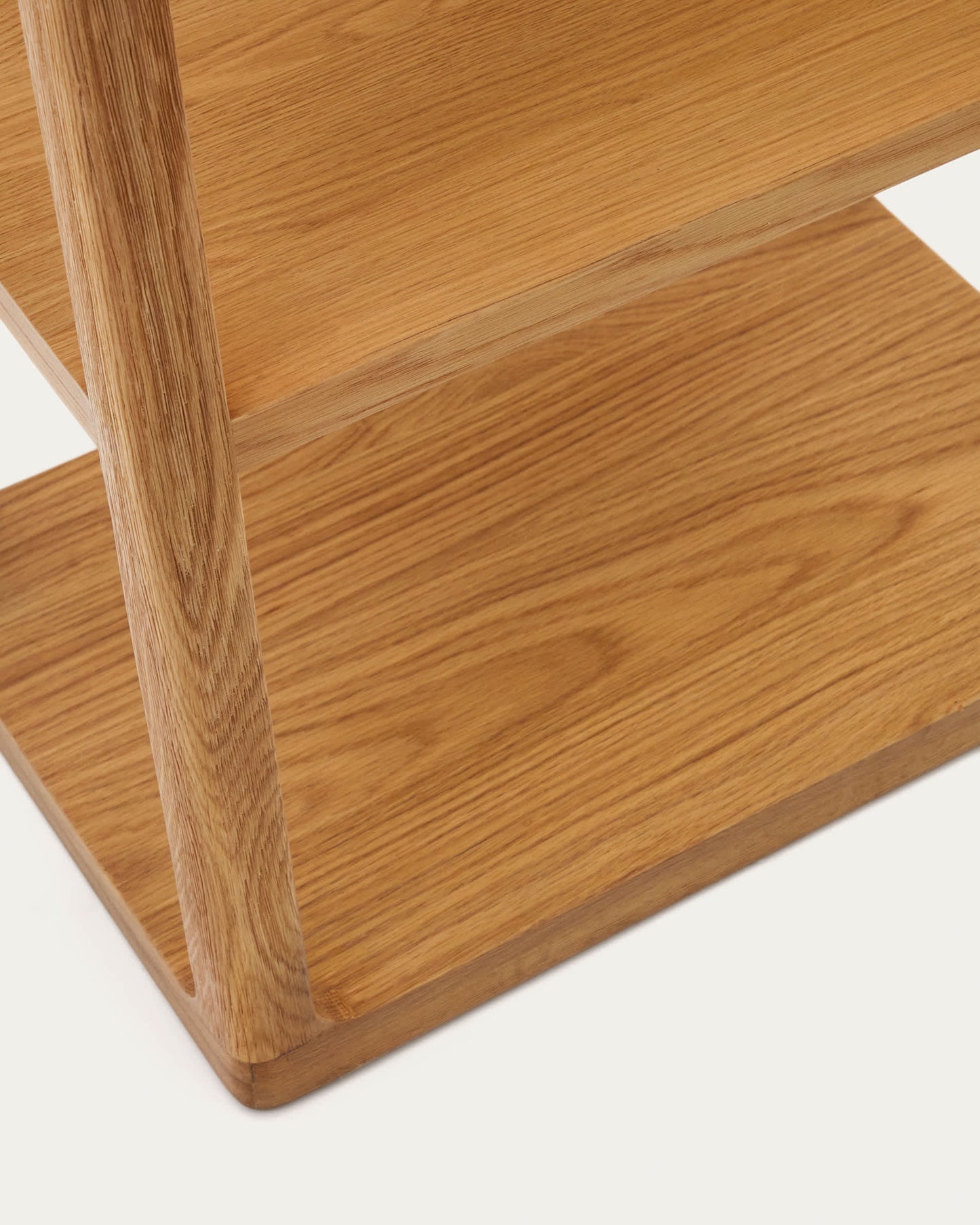 Libreria Maymai con struttura in legno massiccio di rovere 60 x 193 cm