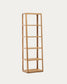 Libreria Maymai con struttura in legno massiccio di rovere 60 x 193 cm