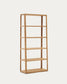 Libreria Maymai con struttura in legno massiccio di rovere 90 x 193 cm
