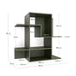 Scaffale modulare in MDF laccato verde Ina 80 x 80 cm