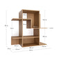 Scaffalatura modulare Ina in impiallacciatura di rovere con finitura in tono naturale 80x80 cm