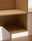 Scaffalatura modulare Ina in impiallacciatura di rovere con finitura in tono naturale 80x80 cm