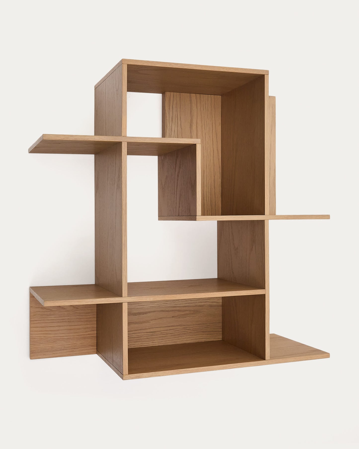 Scaffalatura modulare Ina in impiallacciatura di rovere con finitura in tono naturale 80x80 cm