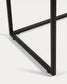 Consolle Yoana impiallacciata rovere e struttura in metallo verniciato nero 120 x 80 cm