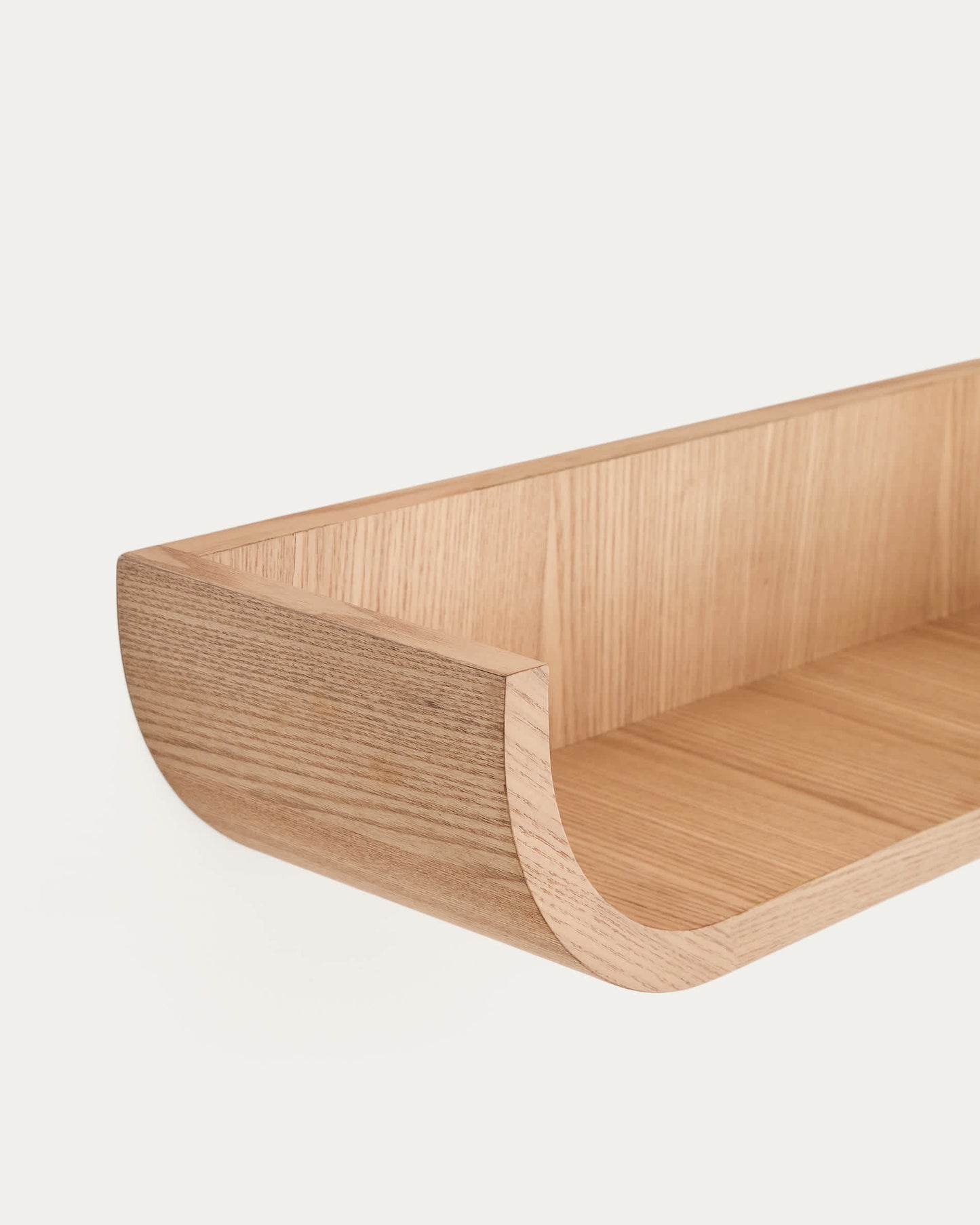 Mensola Salaya in legno compensato di frassino con finitura naturale 60 x 12 cm