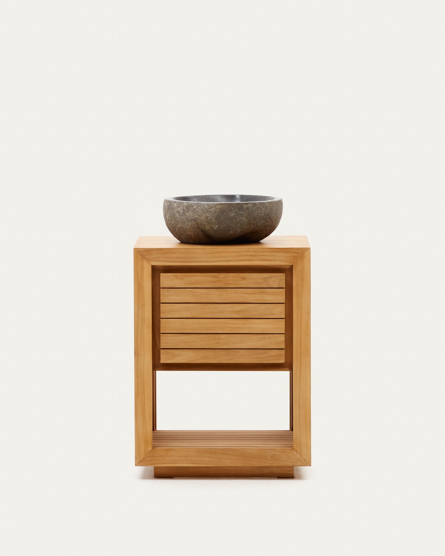 Mobile da bagno Kenta legno massiccio di teak finitura naturale 60 x 45 cm
