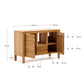 Mobile da bagno Kenta legno massiccio di teak finitura naturale 120 x 45 cm