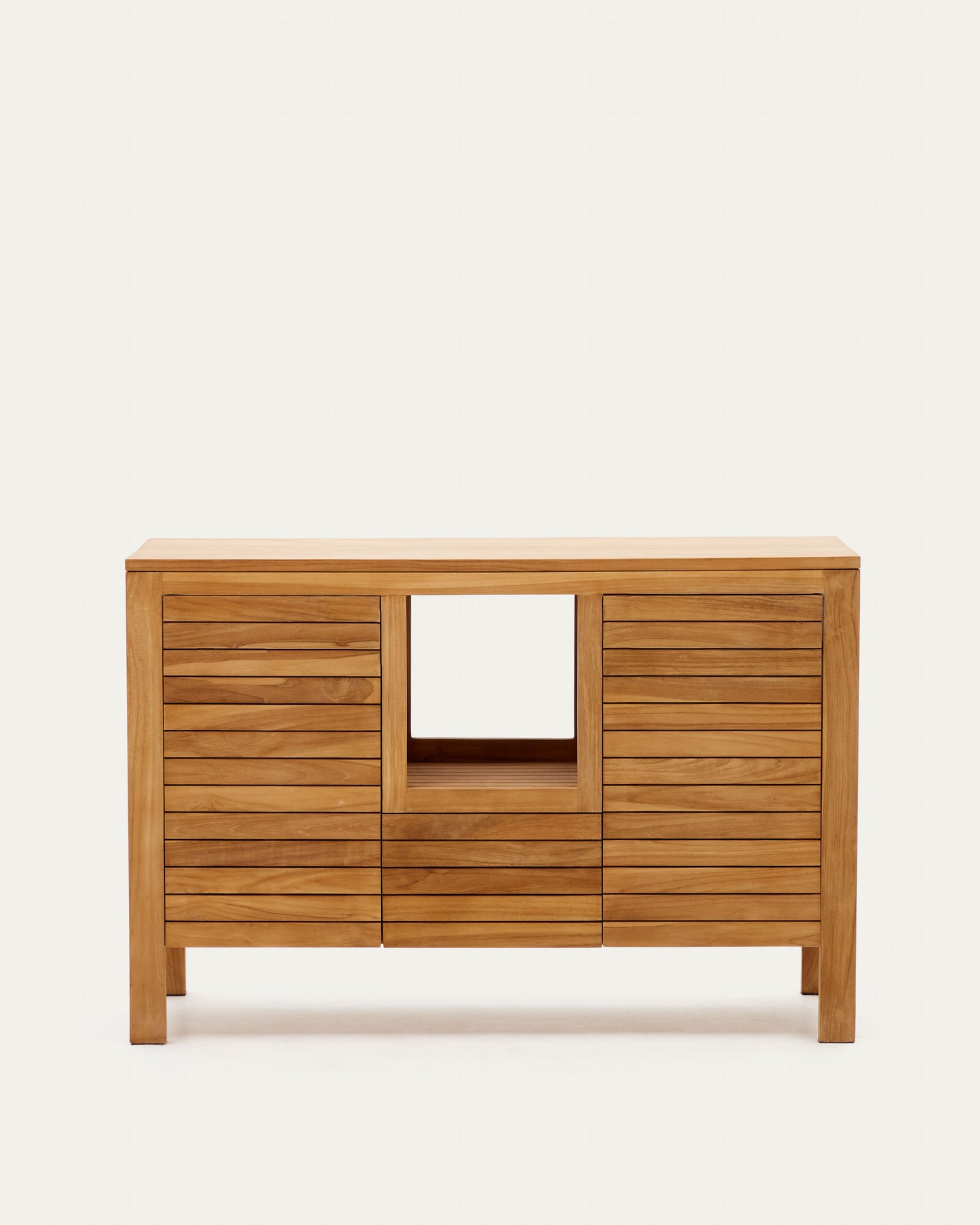 Mobile da bagno Kenta legno massiccio di teak finitura naturale 120 x 45 cm