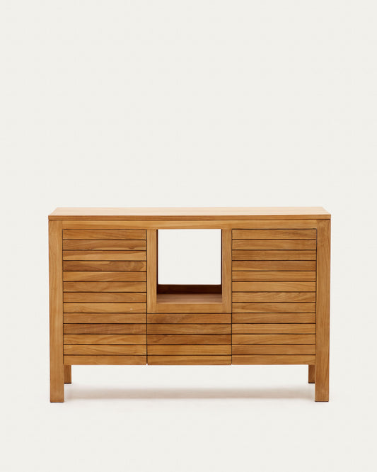 Mobile da bagno Kenta legno massiccio di teak finitura naturale 120 x 45 cm