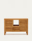 Mobile da bagno Kenta legno massiccio di teak finitura naturale 120 x 45 cm
