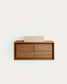 Mobile da bagno Kenta in legno massiccio di teak finitura naturale 90 x 45 cm