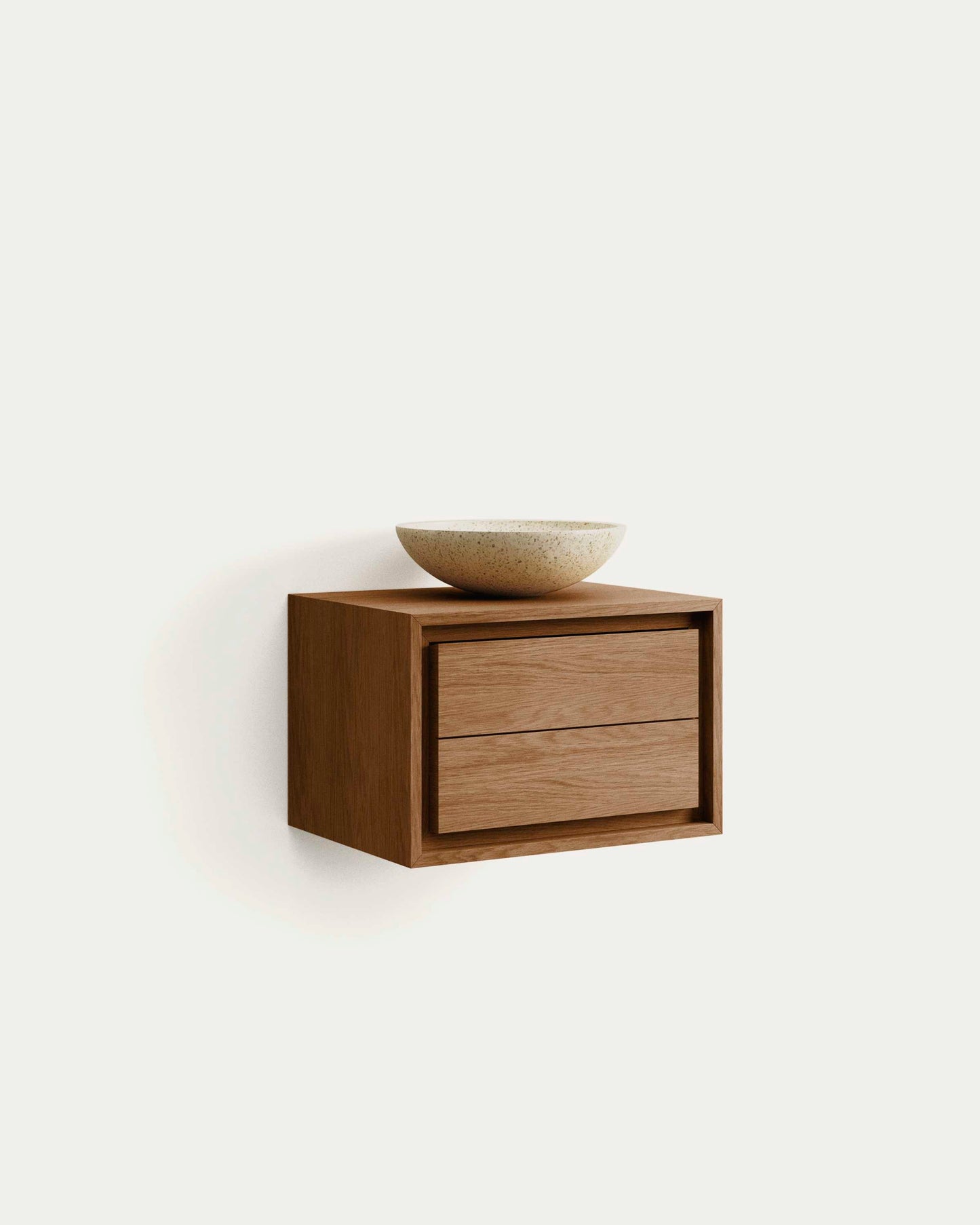 Mobile da bagno Kenta in legno massiccio di teak finitura naturale 60 x 45 cm