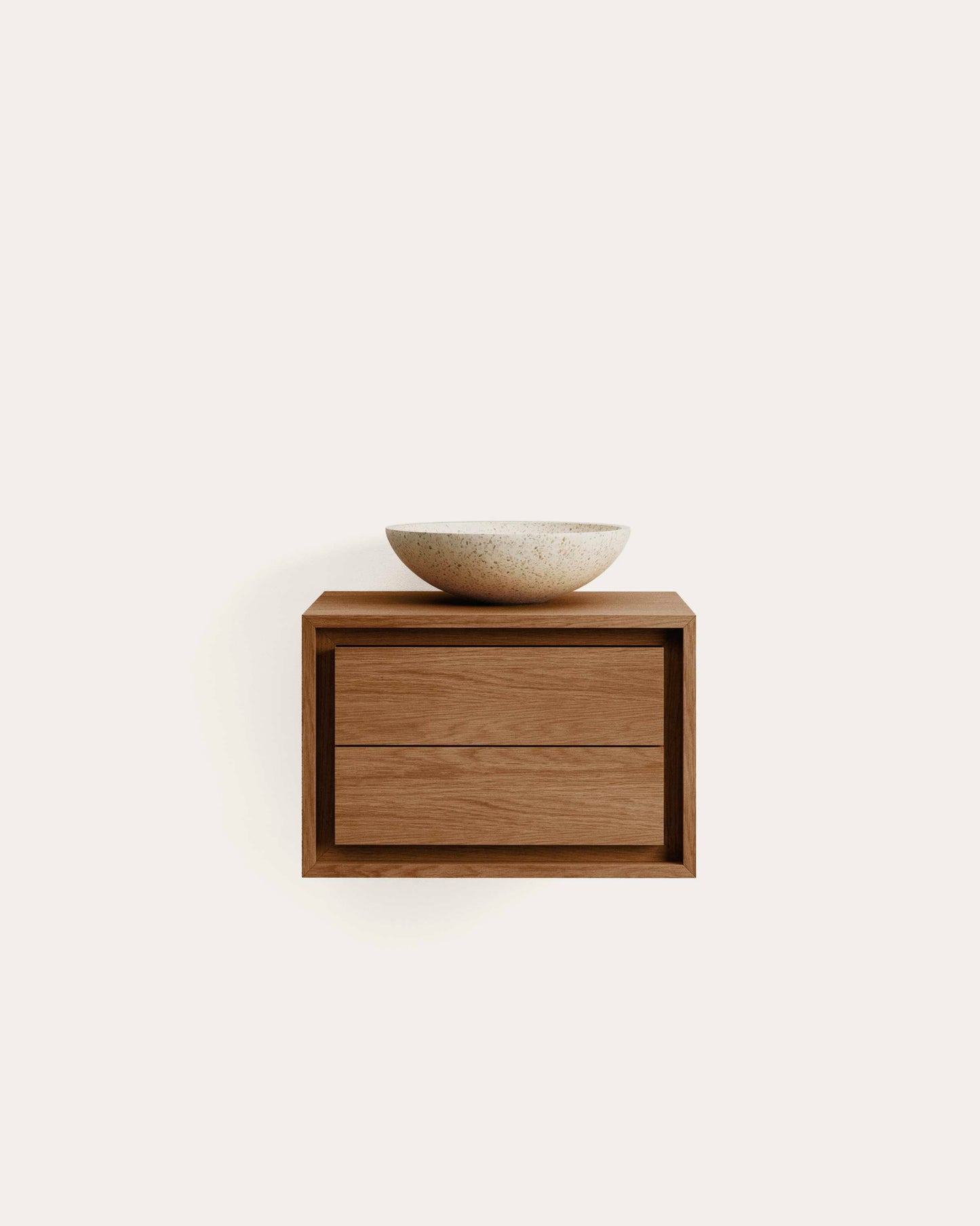 Mobile da bagno Kenta in legno massiccio di teak finitura naturale 60 x 45 cm