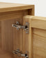 Mobile da bagno Yenit in legno massiccio di teak finitura naturale 120 x 45 cm