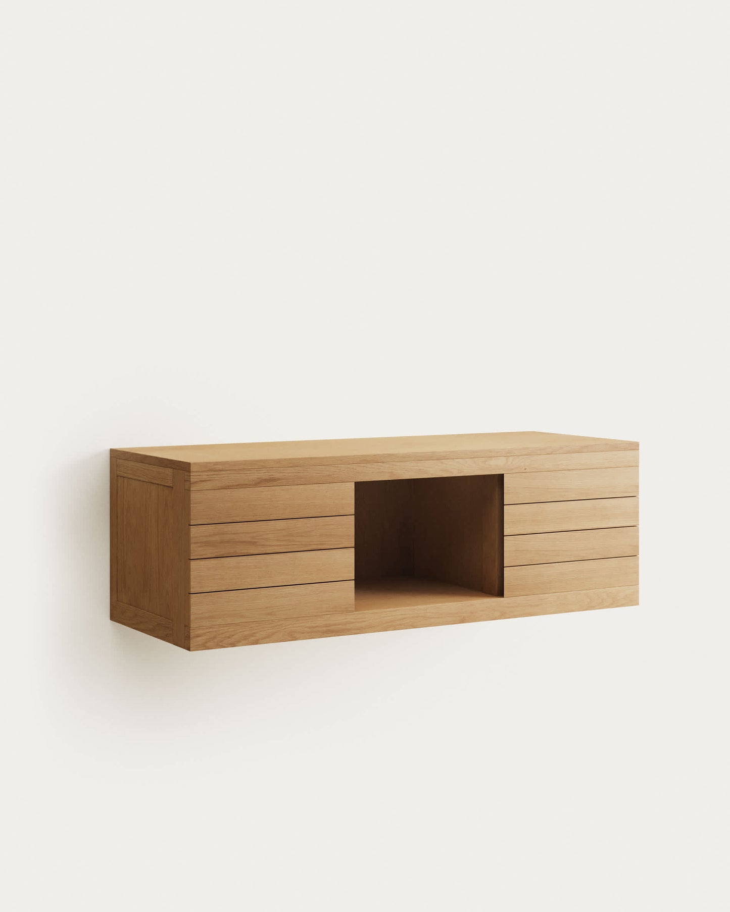 Mobile da bagno Yenit in legno massiccio di teak finitura naturale 120 x 45 cm