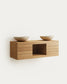 Mobile da bagno Yenit in legno massiccio di teak finitura naturale 120 x 45 cm