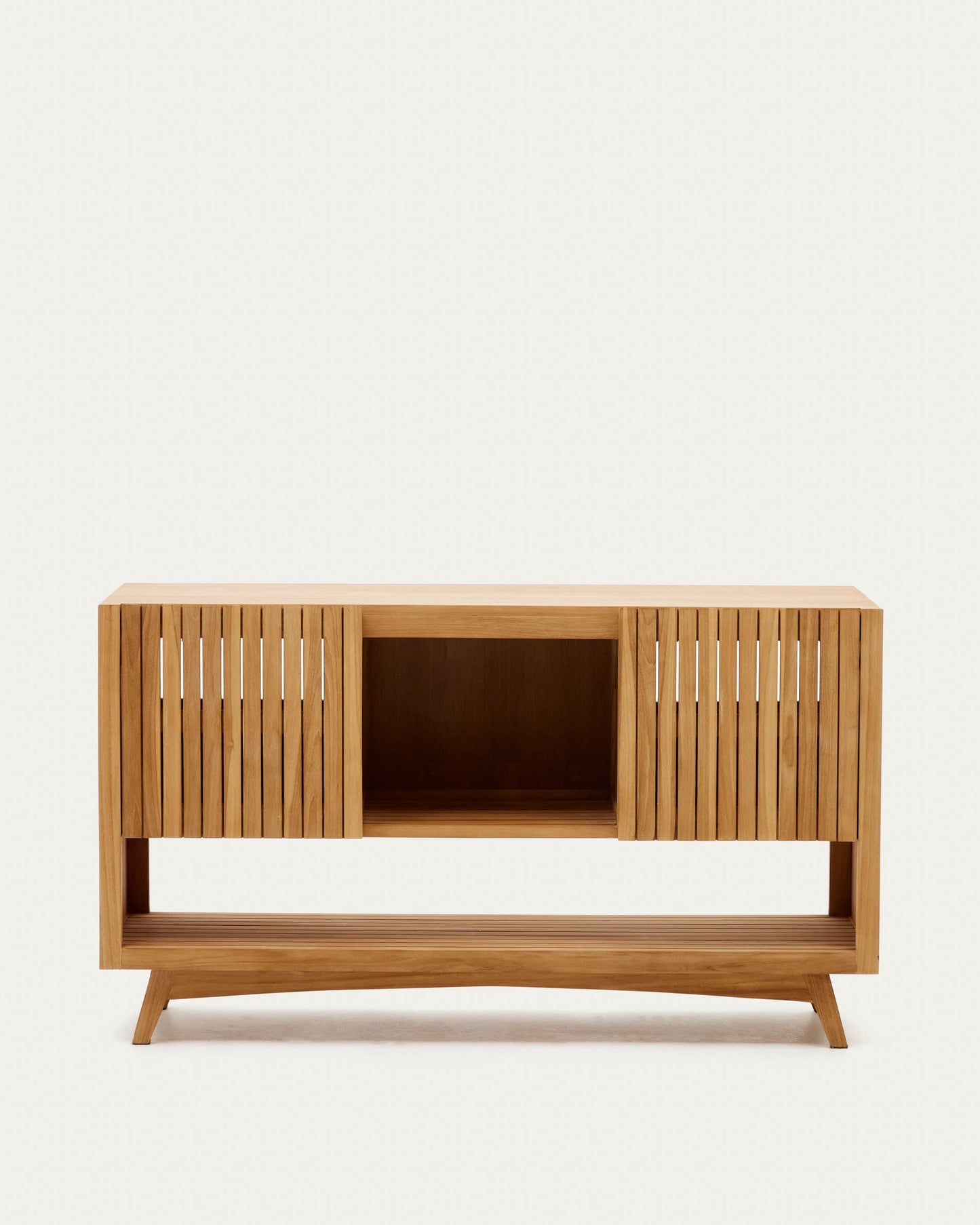 Mobile da bagno Kuveni in legno massiccio di teak finitura naturale 140 x 50 cm