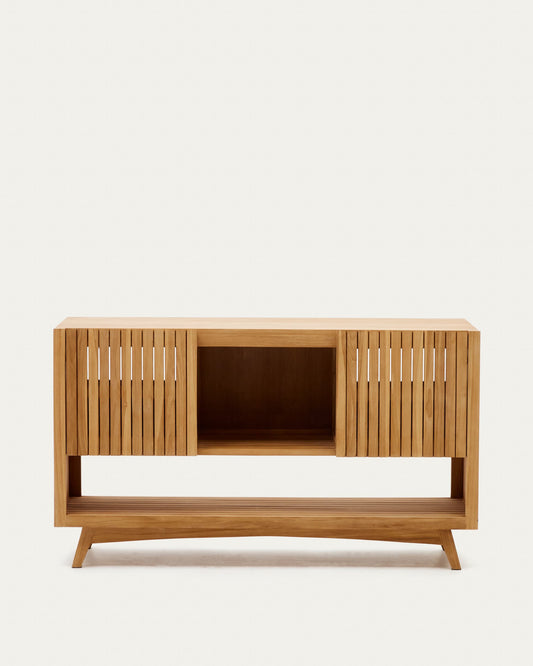 Mobile da bagno Kuveni in legno massiccio di teak finitura naturale 140 x 50 cm
