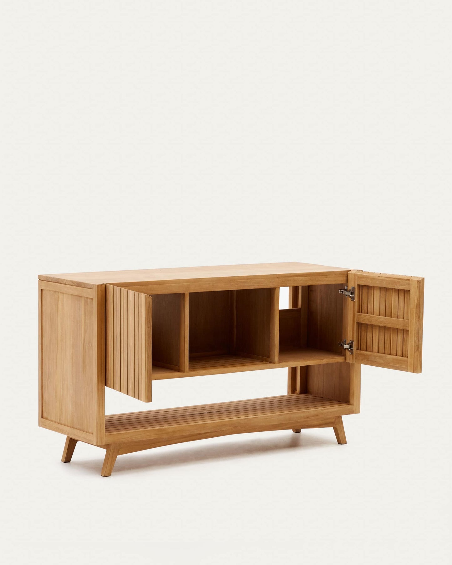 Mobile da bagno Kuveni in legno massiccio di teak finitura naturale 140 x 50 cm