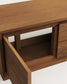 Mobile da bagno Kenta in legno massiccio di teak finitura noce 90 x 45 cm