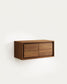 Mobile da bagno Kenta in legno massiccio di teak finitura noce 90 x 45 cm