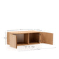 Mobile da bagno Salaya in legno compensato di frassino con finitura naturale 90 x 45 cm