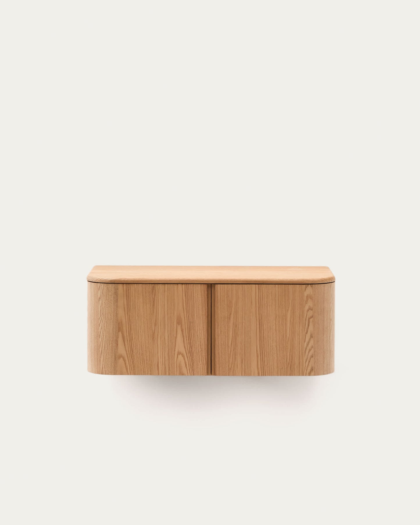 Mobile da bagno Salaya in legno compensato di frassino con finitura naturale 90 x 45 cm
