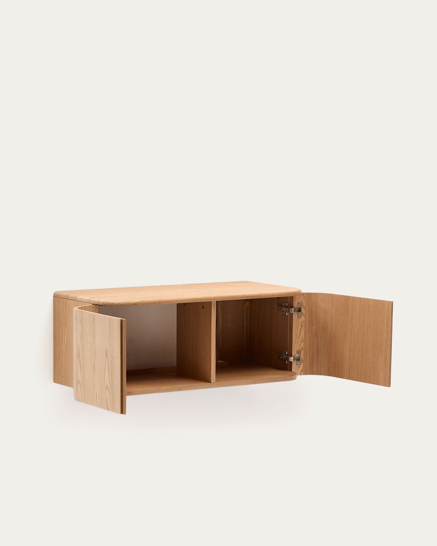 Mobile da bagno Salaya in legno compensato di frassino con finitura naturale 90 x 45 cm