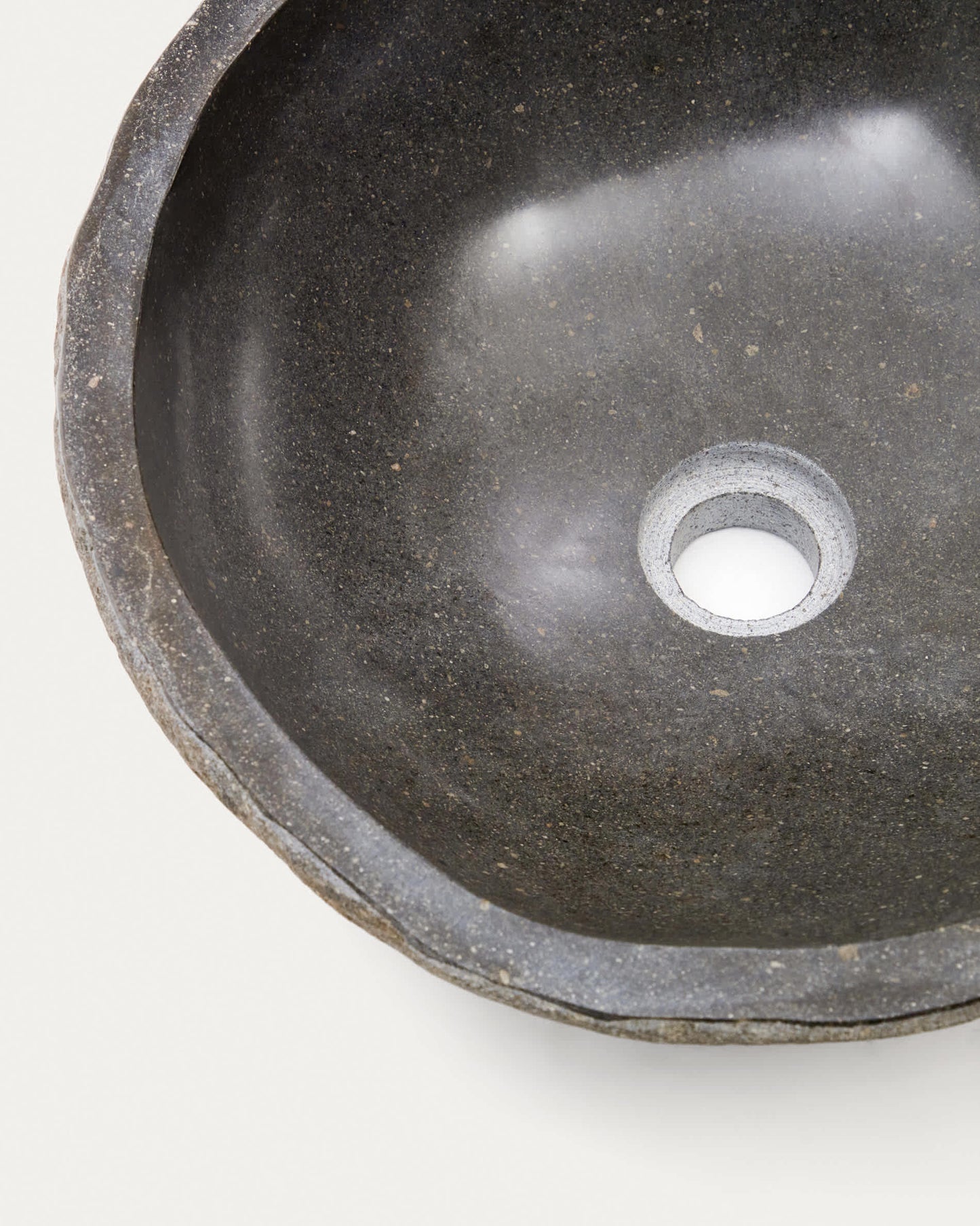 Lavabo da appoggio Tetsu in pietra Ø 40 cm