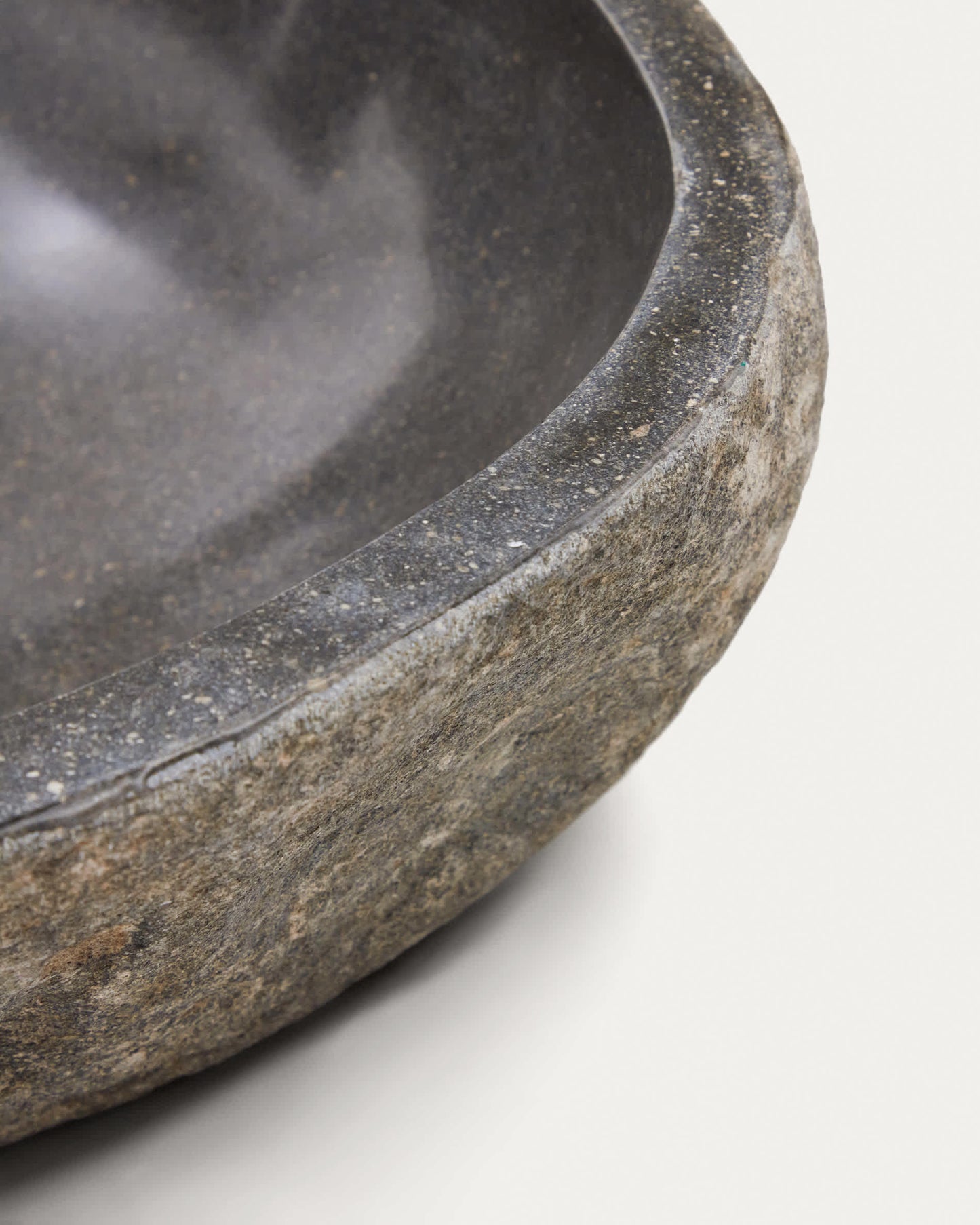 Lavabo da appoggio Tetsu in pietra Ø 40 cm