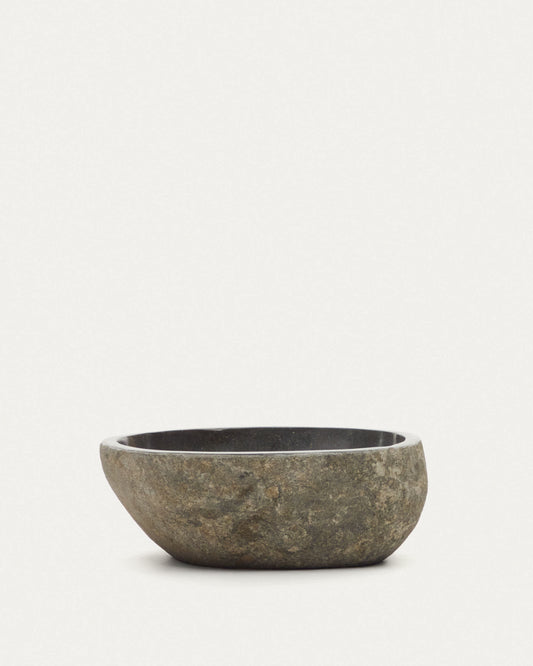 Lavabo da appoggio Tetsu in pietra Ø 40 cm