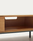 Mobile TV Vedrana 3 cassetti impiallacciato rovere e gambe in acciaio nero 195 x 35 cm