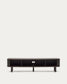 Mobile TV Mailen 2 porte in impiallacciatura di frassino con finitura scura 200 x 50 cm