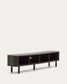 Mobile TV Mailen 2 porte in impiallacciatura di frassino con finitura scura 200 x 50 cm