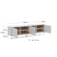 Mobile TV Vedrana 3 porte laccato bianco 195 x 55 cm