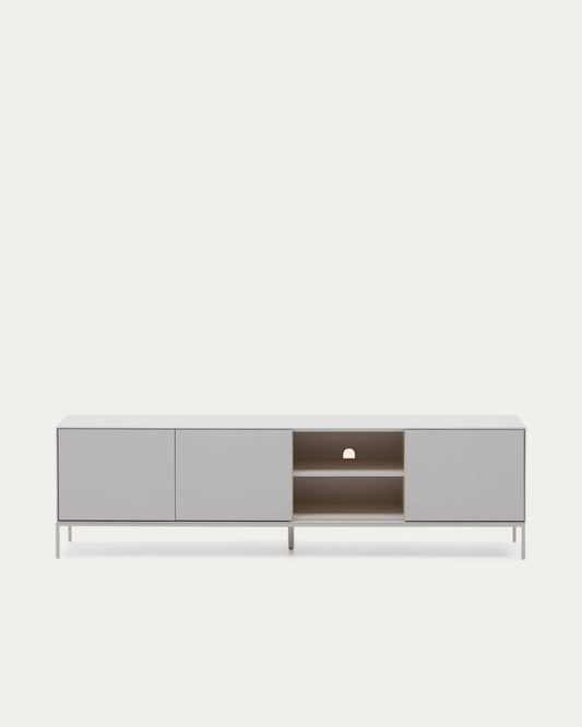 Mobile TV Vedrana 3 porte laccato bianco 195 x 55 cm
