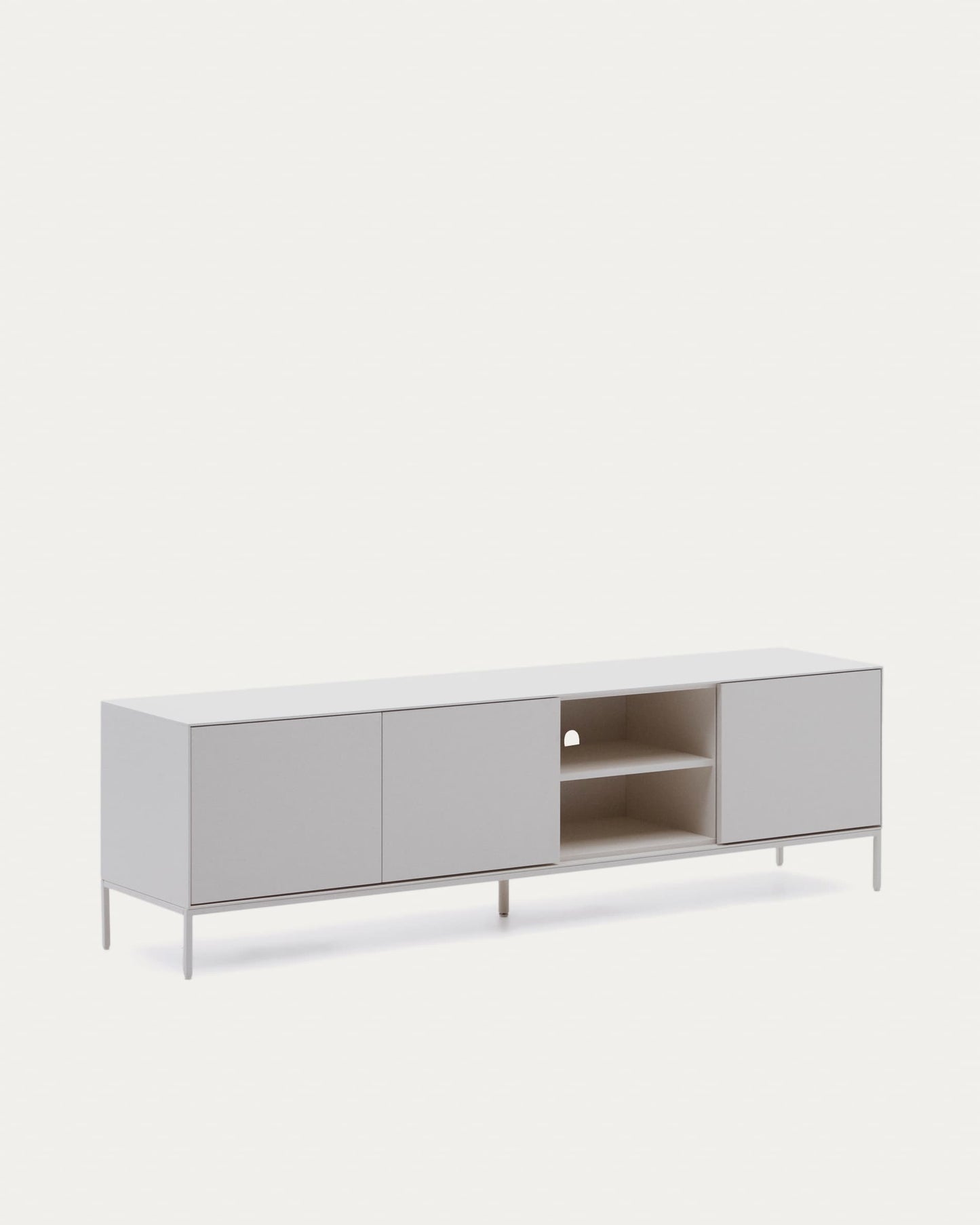 Mobile TV Vedrana 3 porte laccato bianco 195 x 55 cm