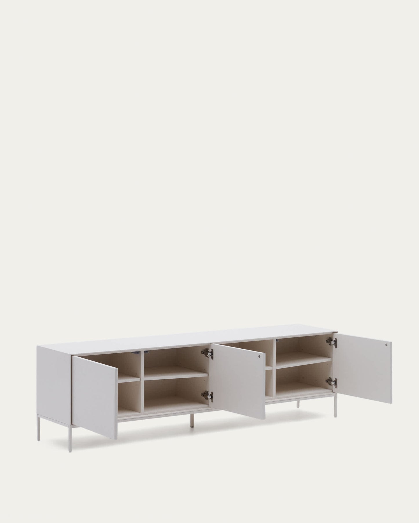 Mobile TV Vedrana 3 porte laccato bianco 195 x 55 cm