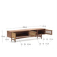 Mobile TV Elan 3 ante impiallacciatura e legno massello noce corda 200x50cm
