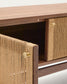 Mobile TV Elan 3 ante impiallacciatura e legno massello noce corda 200x50cm