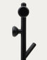 Appendiabiti Nadue in legno massiccio di faggio con finitura nera 170 cm